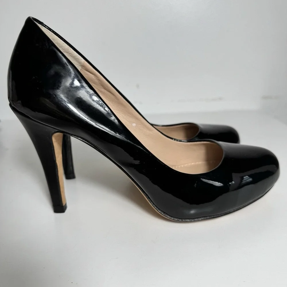 Sala Fifth Av Women's Selena Black Pattern Leather Shoes Sz 6.5
